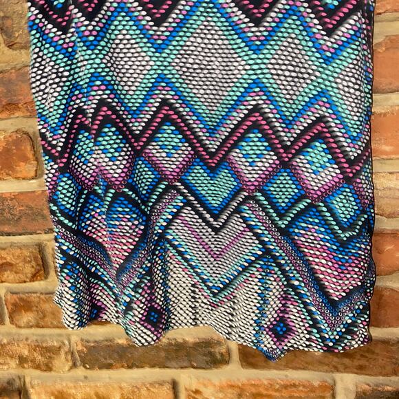 Parker Multicolored Polka Dot Racerback Silk Sleeveless Tank Top Women's Small - Picture 3 of 5